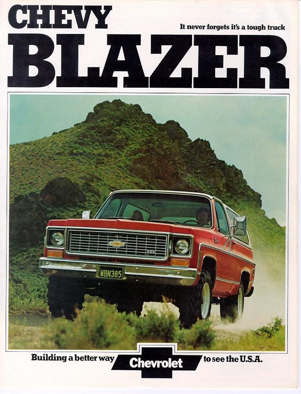 1974 Chevrolet Blazer Brochure